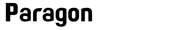 Paragon font preview